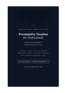 Presumptive Taxation for Professionals Guide section 44ADA section 58