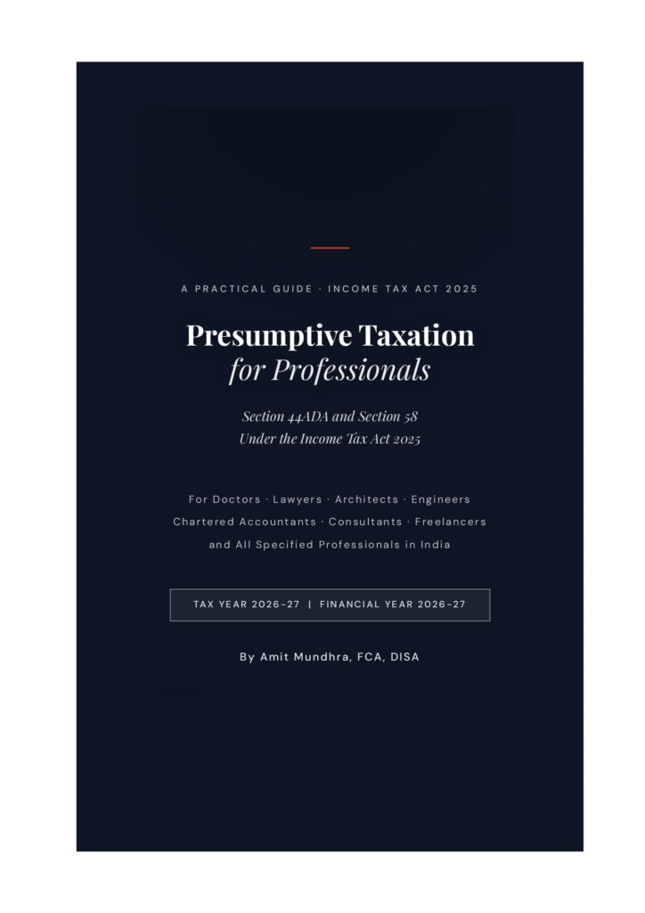 Section 58 Example Presumptive Taxation for Professionals: Free Guide on Section 44ADA and ...