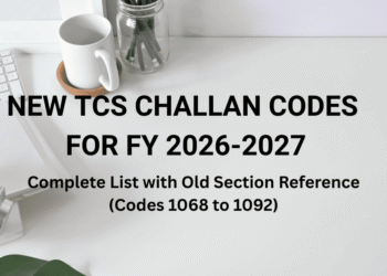 New TCS challan codes FY 2026-27