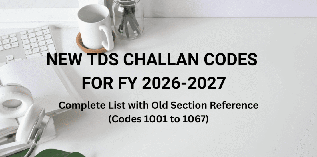 New TDS challan codes for fy 2026-27