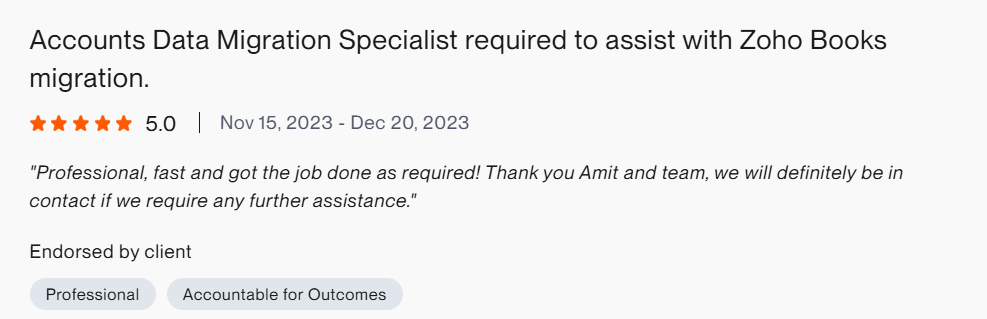 Upwork Review Amit Mundhra